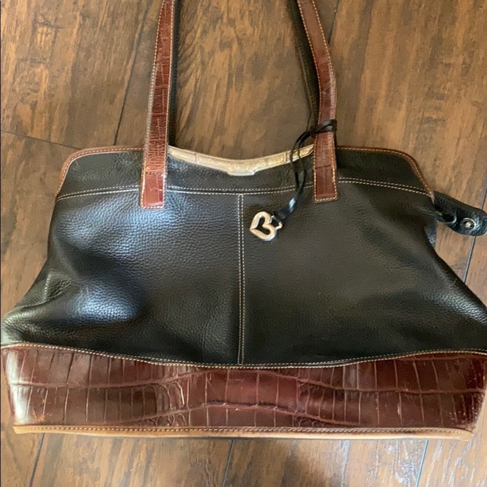 Large Brighton leather handbag/laptop bag